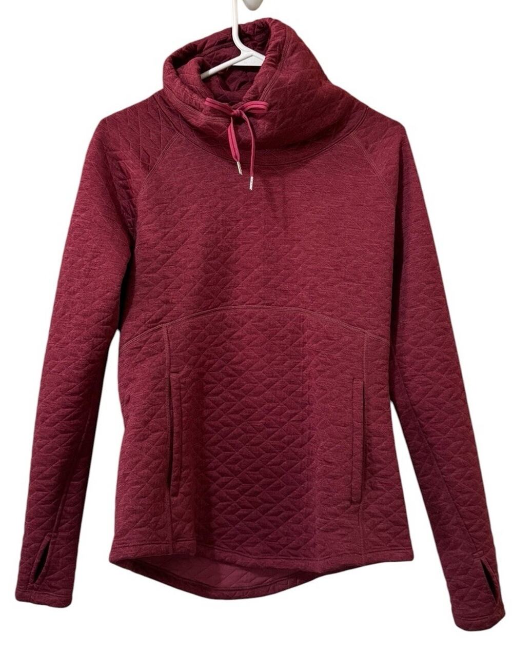 Marmot Sweatshirt Women Size Medium Funnel Neck Sweatshirt Quilted Preppy Hiking